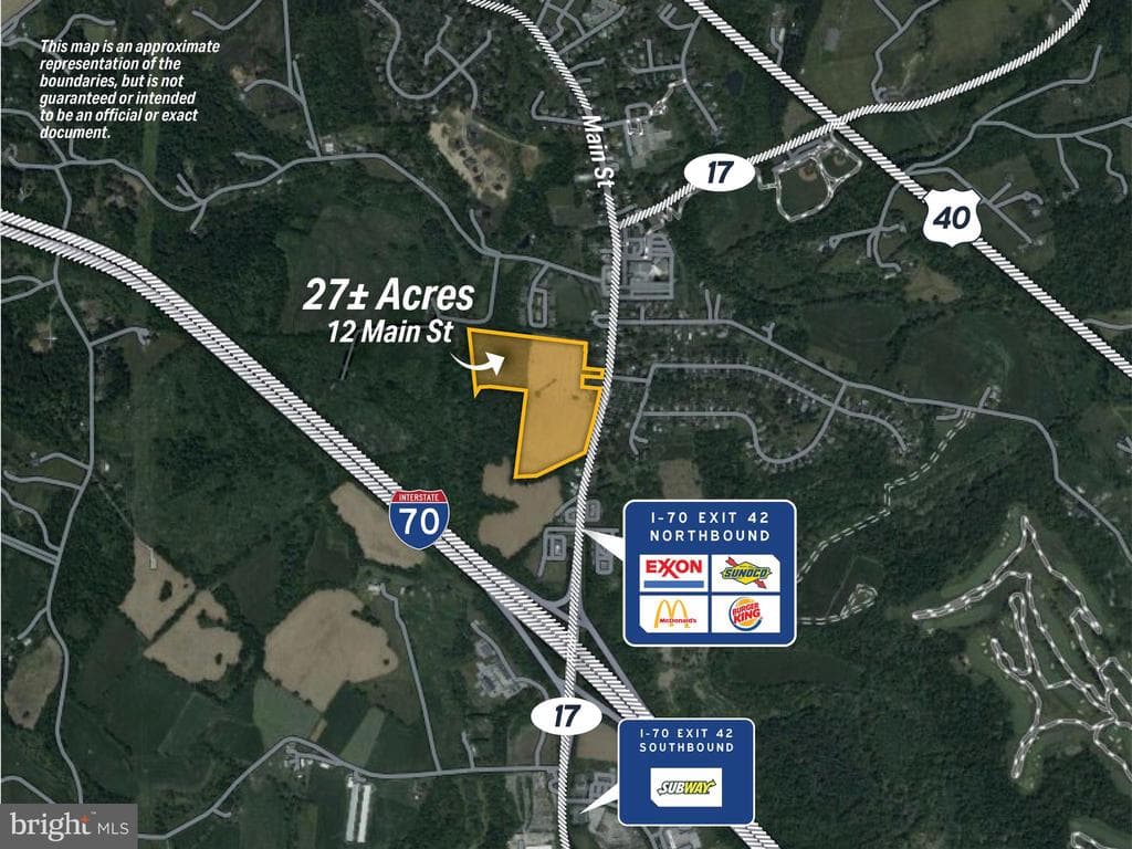 Property photo #0 for 27+/- Acres 12 Main Street, Myersville, MD 21773